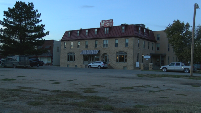 Click the Main Street Kansas: Haunted hotel in Wilson attracts business from thrill seekers slide photo to open