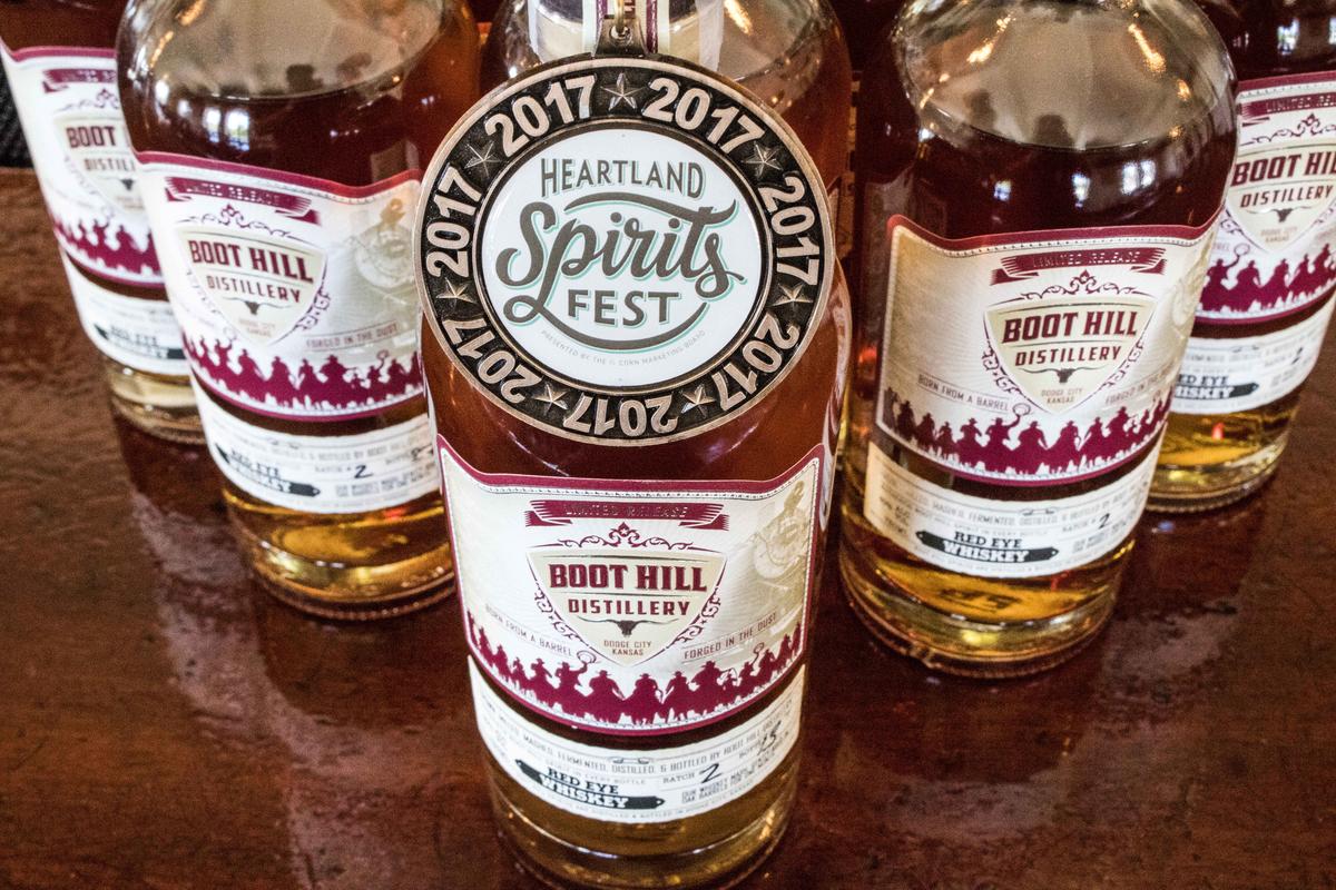Click the Boot Hill Distillery's whiskey named best in state at competition slide photo to open